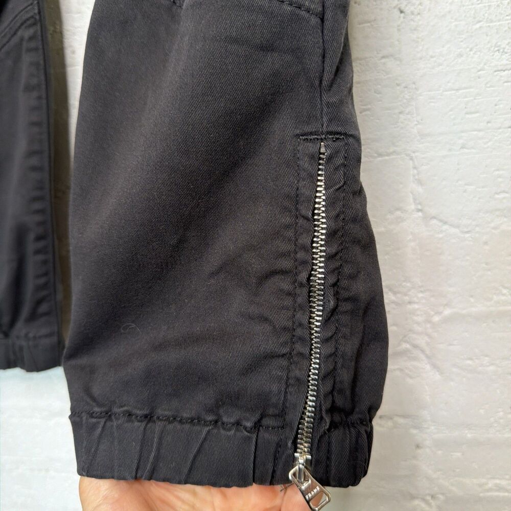 Frame Banded Bottom Trapunto Moto Joggers Ankle Zip 27 - Picture 4 of 10